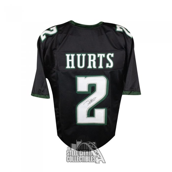 JALEN HURTS autographed signed EAGLES black jersey JSA coa – Super Sports  Center