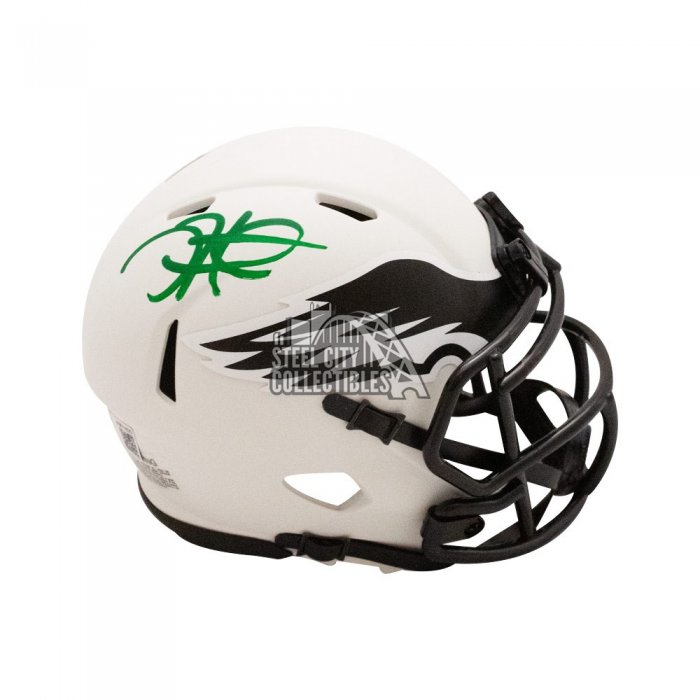 Randall Cunningham Autographed Eagles AMP F/S Football Helmet JSA COA 4  Inscrip