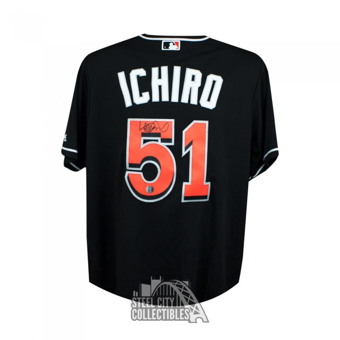 Miami Marlins Ichiro Suzuki Autographed Black Majestic Authentic Flex Base  Jersey Size 48 IS Holo Stock #111459 - Autographed MLB Jerseys at 's  Sports Collectibles Store