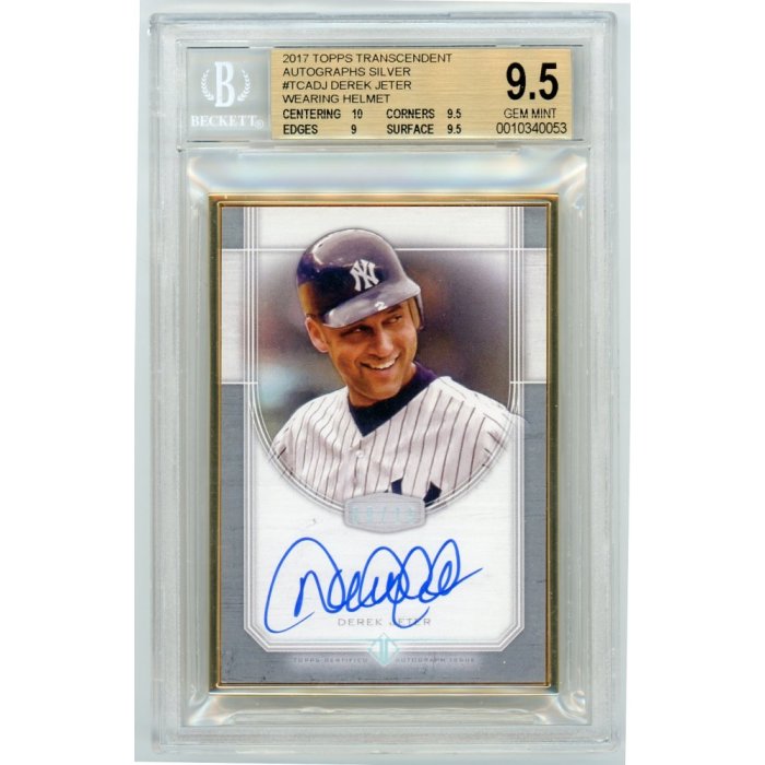 Derek Jeter 2017 Topps Transcendent Baseball Framed Silver Autograph Card  07/15