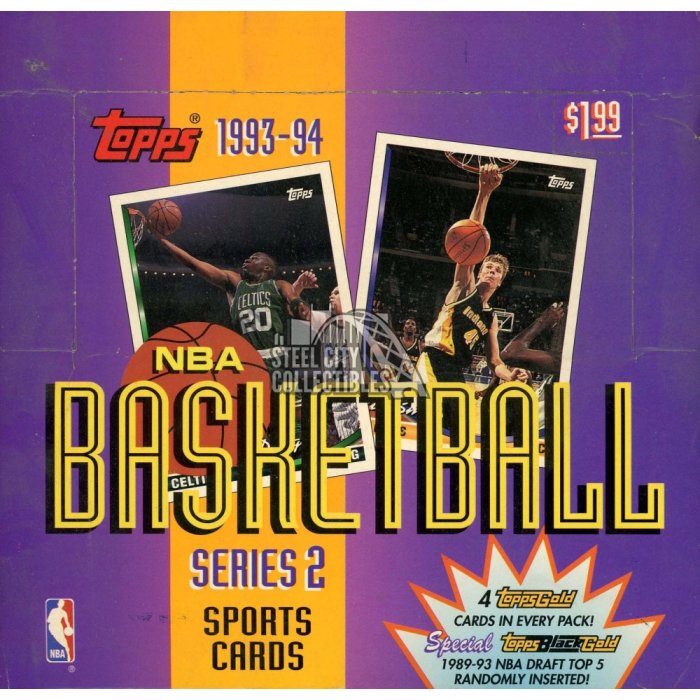 1993-94 Topps Series 2 Basketball 24ct Jumbo Box | Steel City Collectibles