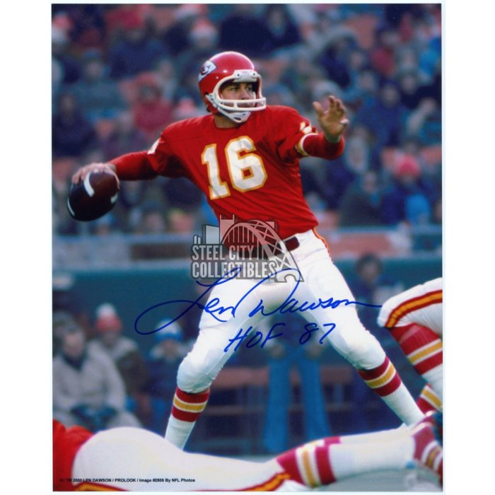 Len Dawson Autographed/Signed Kansas City Chiefs 11×14 Photo