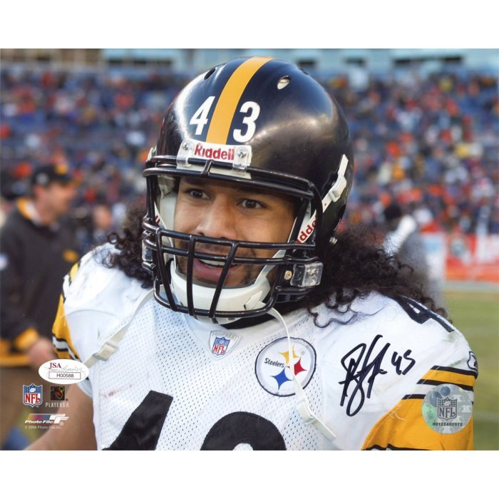 Troy Polamalu Autographed Pittsburgh Steelers 8x10 Photo (Face