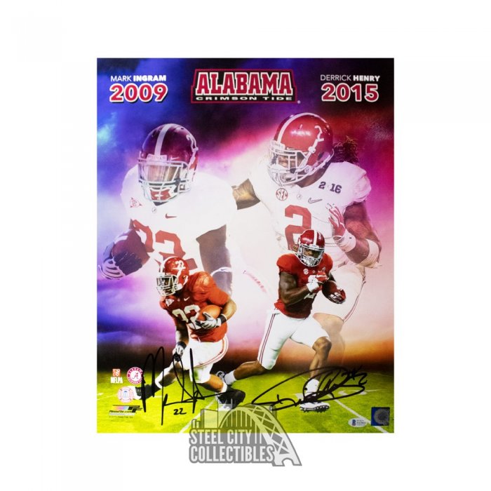 Derrick Henry Autographed Signed 16x20 Photo Alabama Crimson Tide