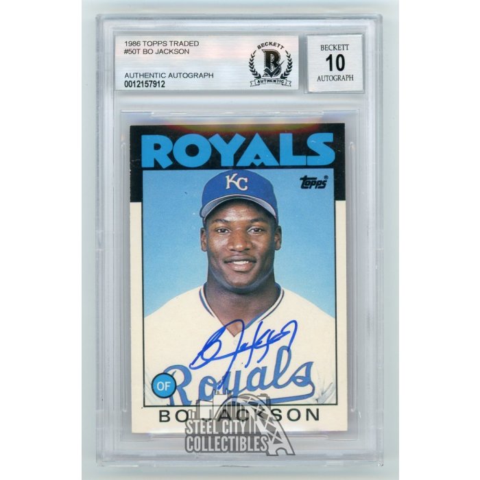 Bo Jackson Rookie Card 1986 Topps Traded #50T