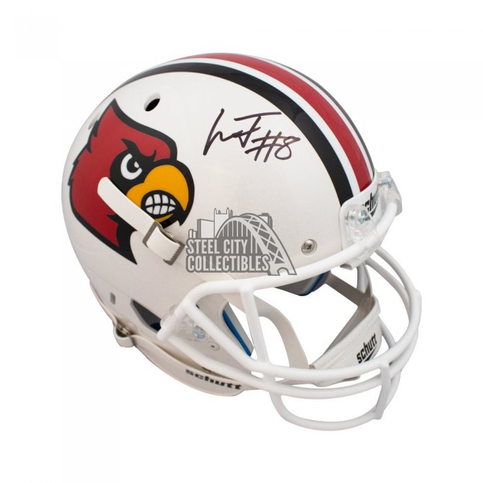 Lamar Jackson Autographed Louisville Cardinals Full Size Football ...