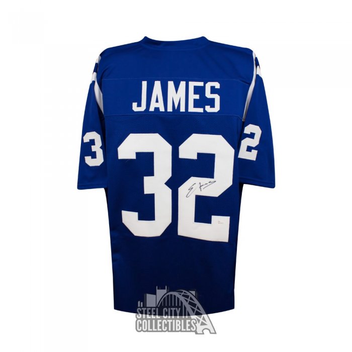 Edgerrin James Signed Indianapolis Colt Jersey (JSA COA)