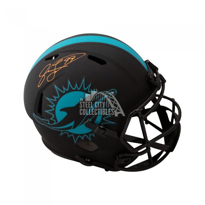 Bought a mystery signed helmet and landed this bad boy, signed by Jason  Taylor. : r/miamidolphins