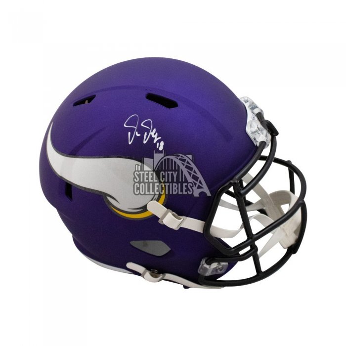 Justin Jefferson Autographed Minnesota Vikings Flash Full-Size Replica  Helmet