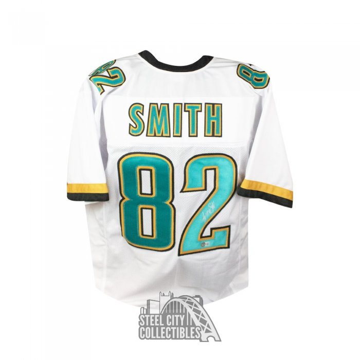 Jimmy Smith Autographed Jacksonville Teal Custom Football Jersey