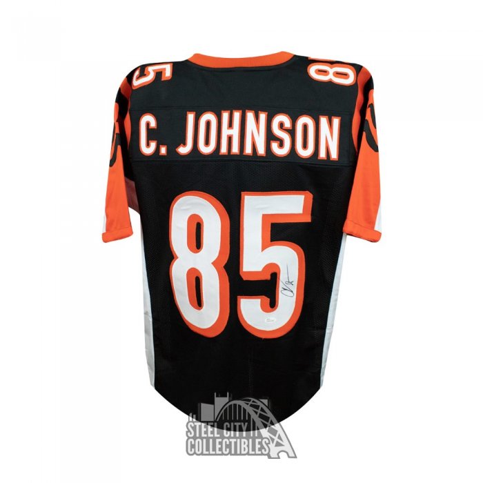 Chad Johnson Autographed Cincinnati Custom Black Football Jersey - BAS