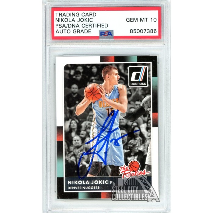 Nikola Jokic 2015-16 Panini Donruss The Rookies Autograph RC Card #43 ...