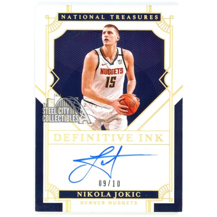 Nikola Jokic 2020-21 Panini National Treasures Definitive Ink