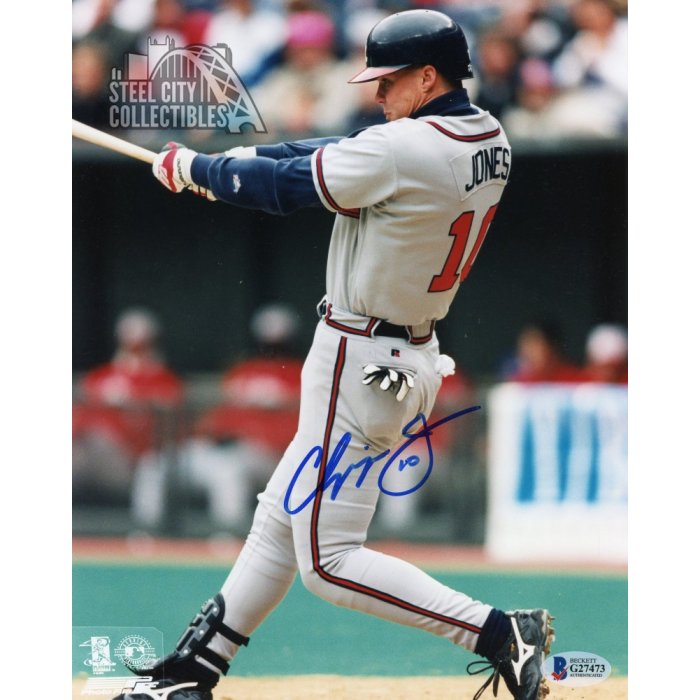 Chipper Jones Signed 8x10 Photo Atlanta Braves (BAS AC02175)