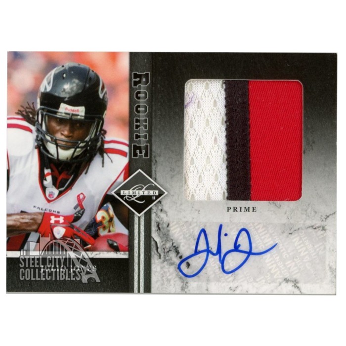 Julio Jones 2011 Panini Limited Rookie Patch Autograph RPA Card 17/25 ...