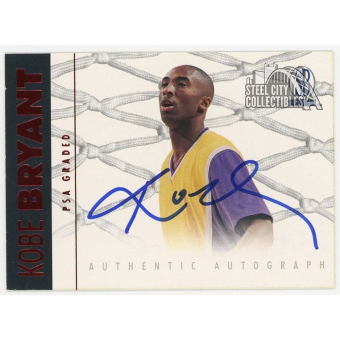 1996 Kobe Bryant Signed Auto Rookie Card - COA PSA