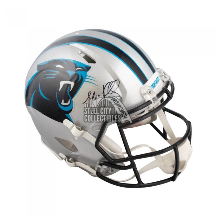 Luke Kuechly Autographed Carolina Panthers Eclipse Replica Full-Size  Football Helmet - BAS (White Ink)