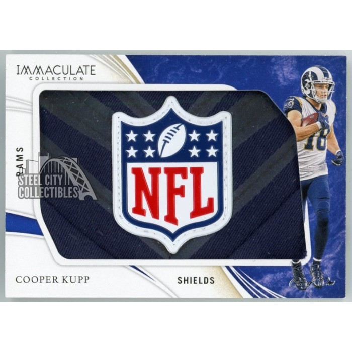 Cooper Kupp 2020 PANINI IMMACULATE EYE BLACK JERSEY PATCH AUTO #ed 2/10