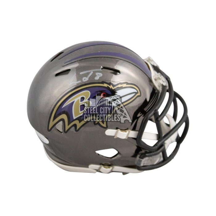 : Lamar Jackson Signed Baltimore Ravens CHROME Mini