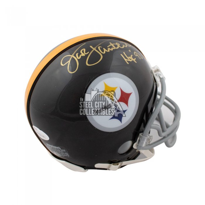 Jack Lambert Autographed Steelers Proline Full-Size Football Helmet JSA 8  Inscrip