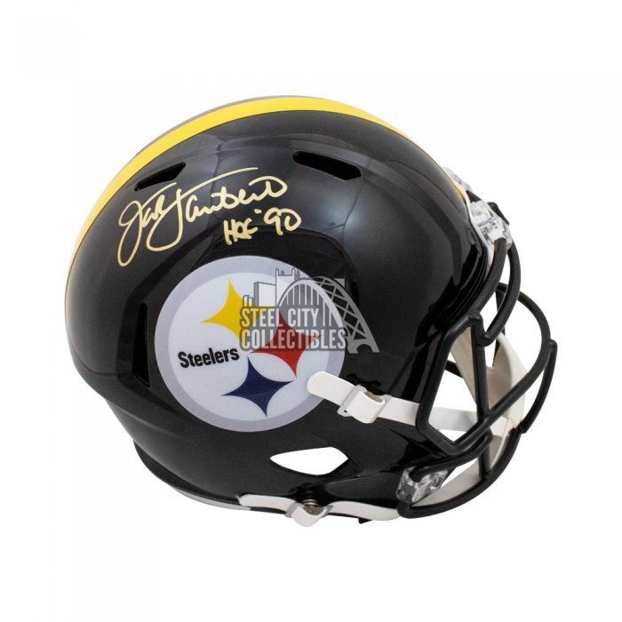 Jack Lambert Signed Pittsburgh Steelers Speed Chrome NFL Mini Helmet with  “HOF 90” Inscription