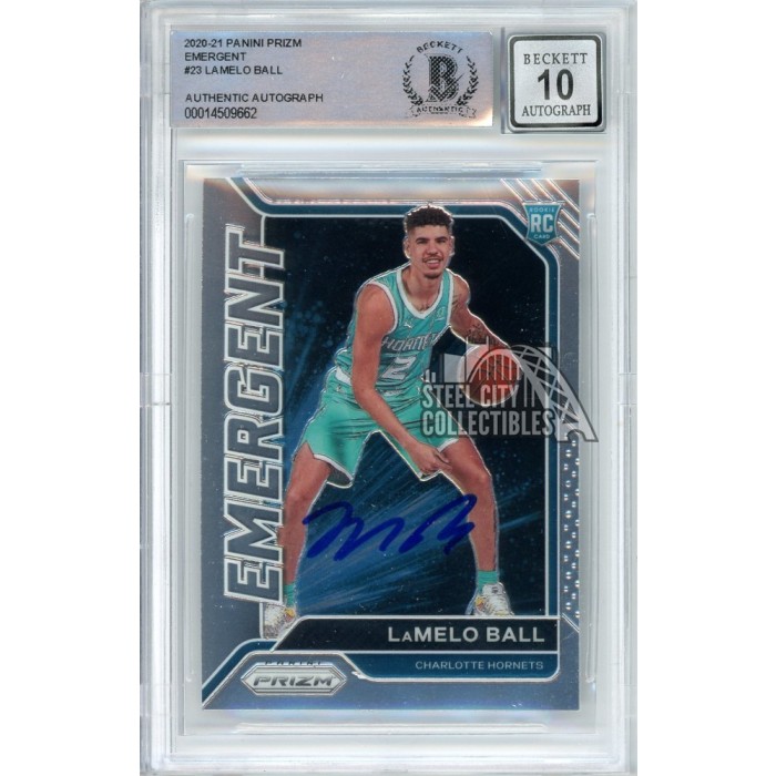 LaMelo Ball 2022 2023 Panini Hoops Blue Parallel Series Mint Card #90