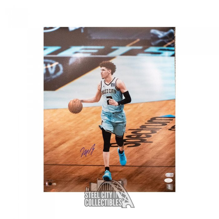 LaMelo Ball Autographed Charlotte White Custom Basketball Jersey - JSA COA