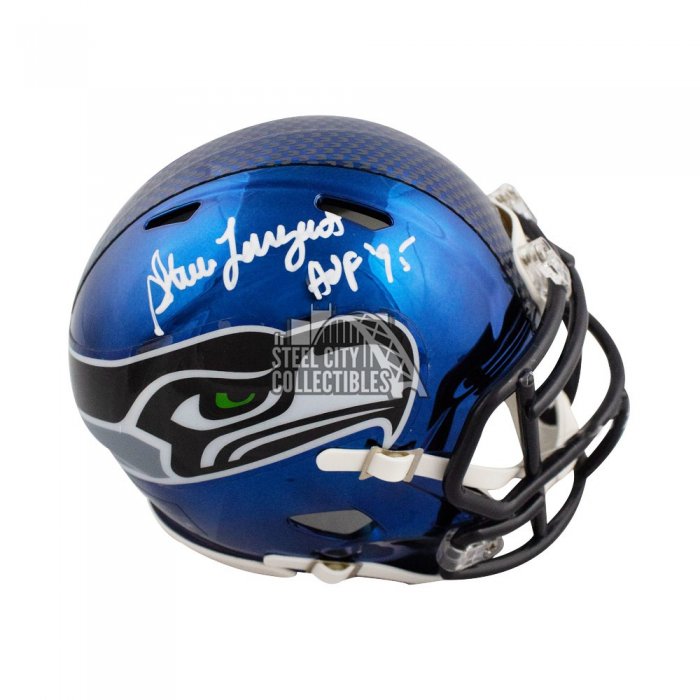 Shaun Alexander Signed Psalms & 2005 NFL MVP Inscription Seattle Seahawks  Speed Mini Football Helmet (JSA)