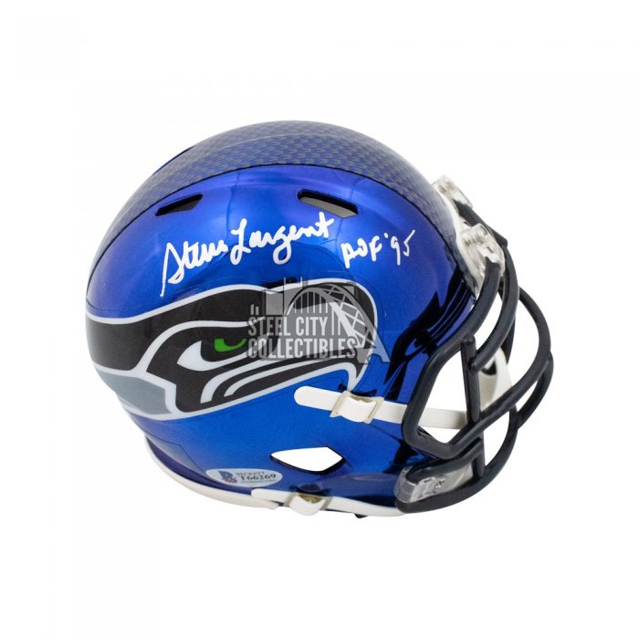 Steve Largent Seattle Seahawks Signed Mini Helmet JSA COA – All In