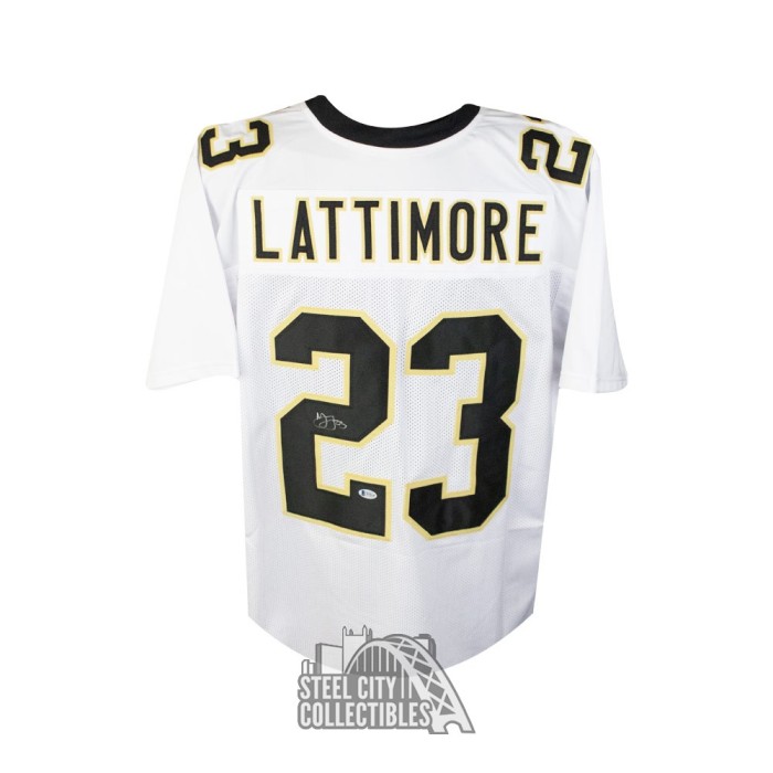 Marshon Lattimore Saints Signed Autographed Custom Jersey with