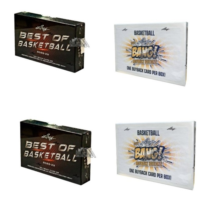 2023 Leaf Bang Basketball & Best of Basketball 4Box Random Hit Group