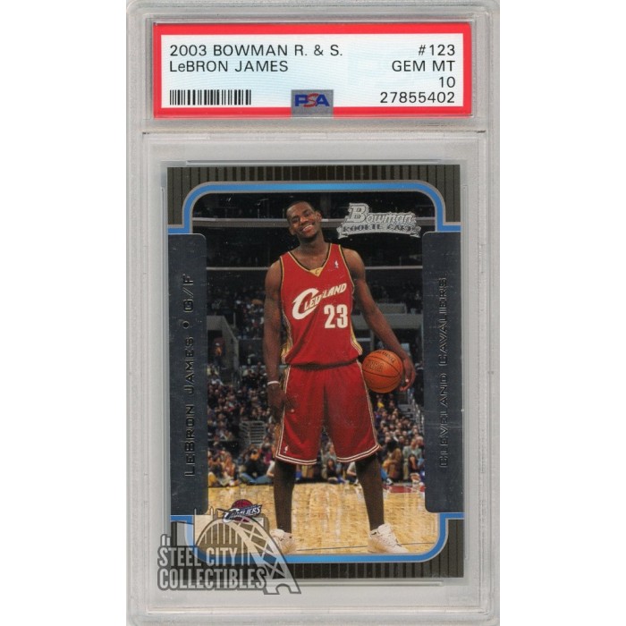 LeBron James 2003-04 Bowman Rookies & Stars Rookie Card #123 PSA 10