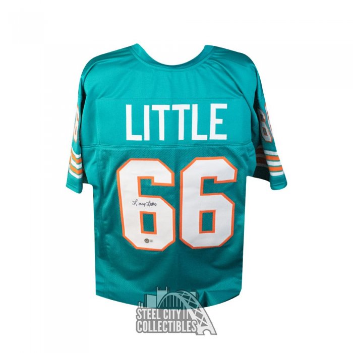 Larry Little Signed Jersey. Hall of Fame Miami Dolphins guard Larry, Lot  #10507