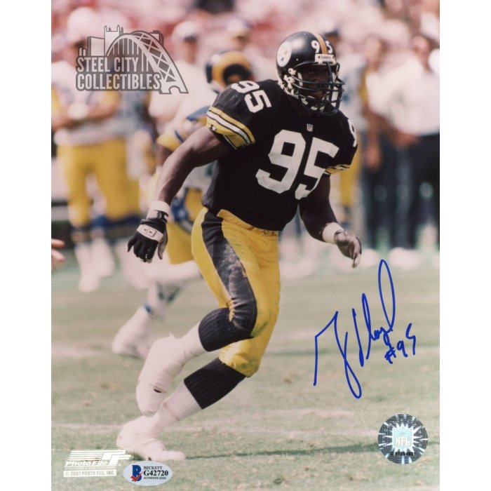 Greg Lloyd Signed Steelers White Jersey Close Up Action 8×10 Photo –  Schwartz Sports Memorabilia