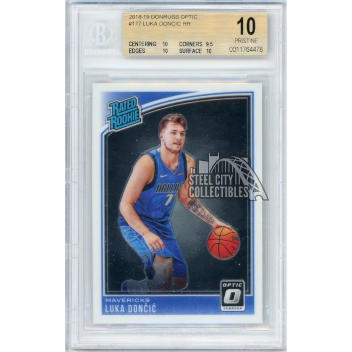 Luka Doncic 2018-19 Donruss Optic Rated Rookie #177- BGS ...