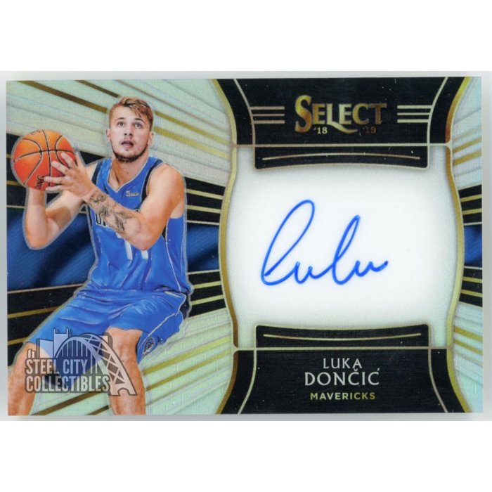 Luka Doncic 2018-19 Panini Select Rookie Autograph Card 149/199 | Steel ...