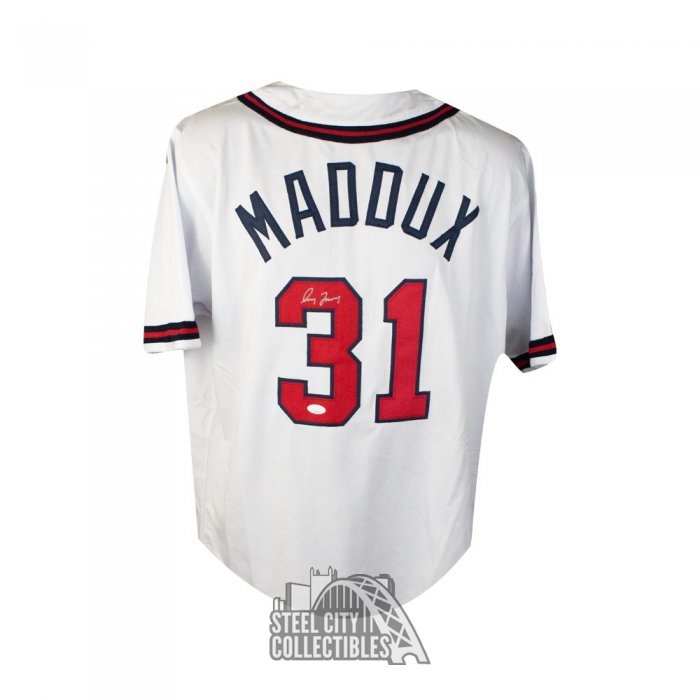 Greg Maddux Autographed Atlanta Custom Red Baseball Jersey - JSA COA