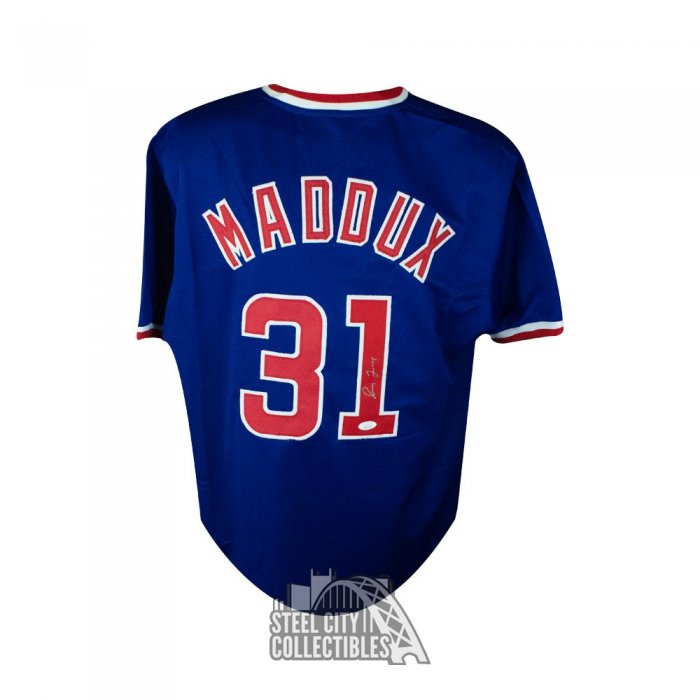 Greg Maddux Autographed Chicago Custom Gray Baseball Jersey - JSA COA