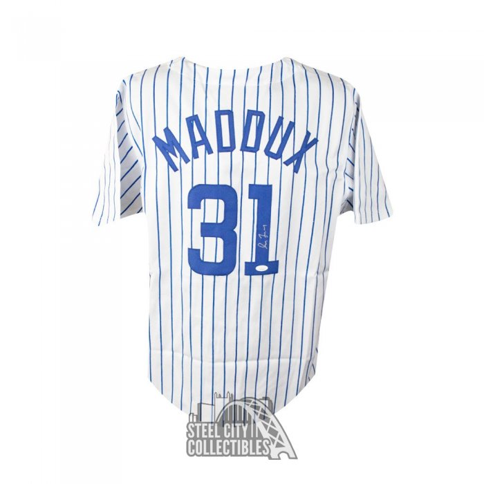 Greg Maddux HOF 14 Autographed Atlanta Custom Baseball Jersey - BAS COA