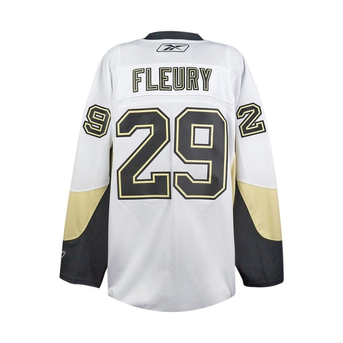 Reebok Marc-Andre Fleury Pittsburgh Penguins Premier Jersey - Home/Dark -  Mens
