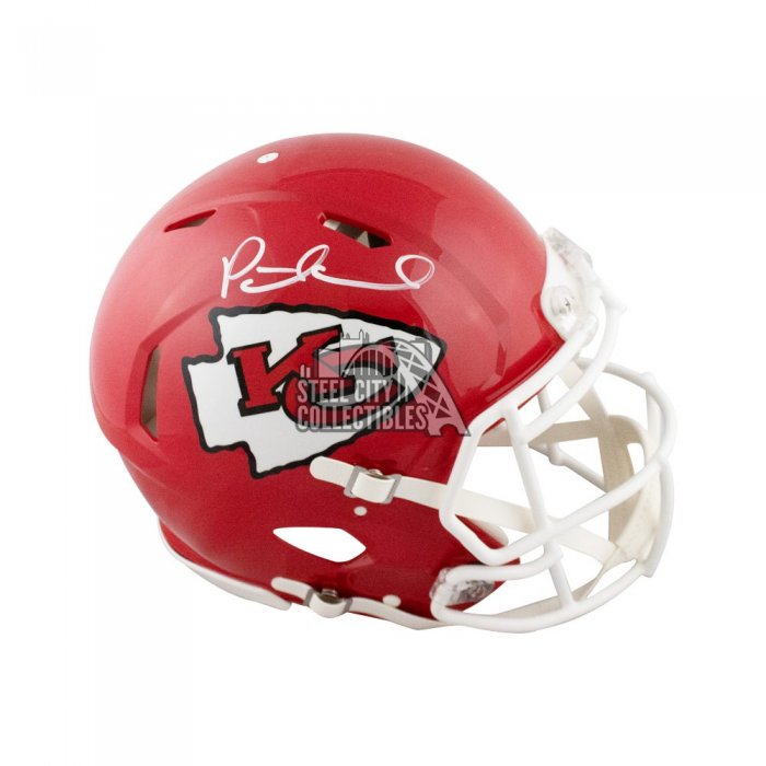 PATRICK MAHOMES SIGNED KANSAS CITY CHIEFS F/S AUTHENTIC SPEEDFLEX HELM –  Super Sports Center