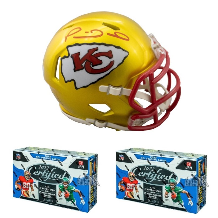 2021 Panini Chronicles NFL Football Hobby Box Random Division Group Break -  Prize - Patrick Mahomes Autographed Kansas City Chiefs Eclipse Full Size  Replica Football Helmet - Beckett #1 - Tyler