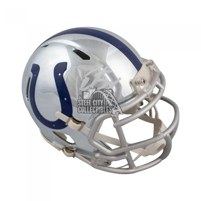 Peyton Manning Indianapolis Colts Autographed Riddell Flash Speed Mini  Helmet