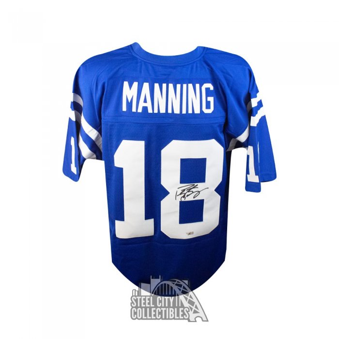 Peyton Manning Autographed Indianapolis Colts Mitchell & Ness Football  Jersey - Fanatics