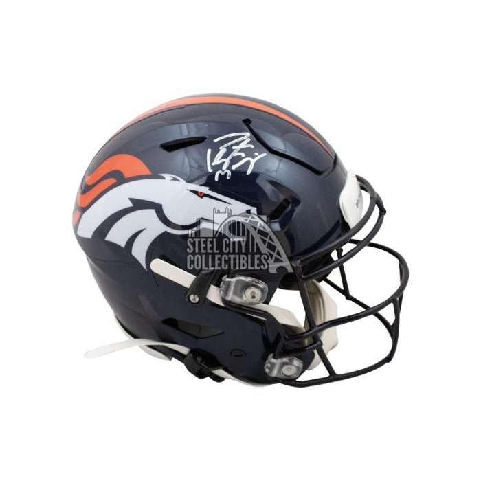 Peyton Manning Autographed Denver Broncos Riddell Speed Flex Helmet W/ -  Famous Ink