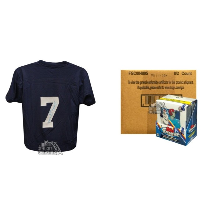 2022 Topps Finest Baseball Hobby 8-Box Case Random MLB Team Group Break -  Prize - Mickey Mantle Autographed Baseball TShirt Jersey - JSA LOA #1 -  Tyler