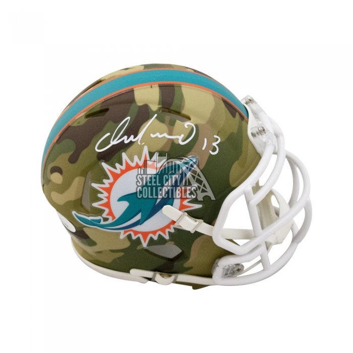 Dan Marino Autographed Miami Dolphins Chrome Full-Size Football Helmet -  BAS COA