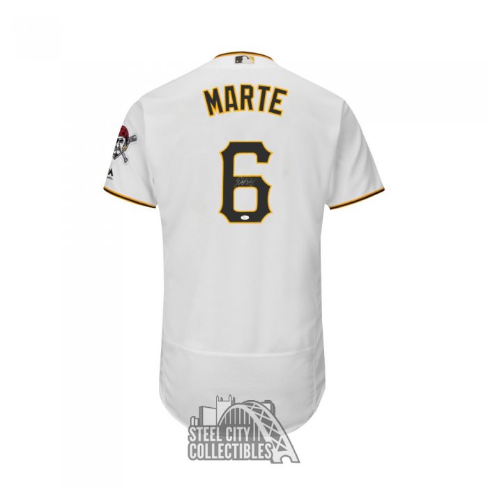 STARLING MARTE PITTSBURGH PIRATES JERSEY MAJESTIC SIGNED MLB AUTHENTICATED  44 L