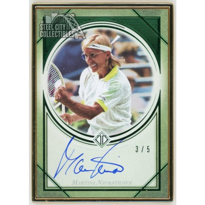 Martina Navratilova 2020 Topps Transcendent Tennis Collection Emerald ...