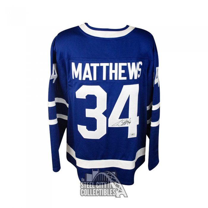 Auston Matthews Autographed Toronto Maple Leafs Blue ...